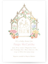 Foil-Pressed Baby Shower Invitations