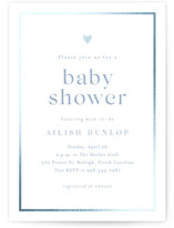 Foil-Pressed Baby Shower Invitations