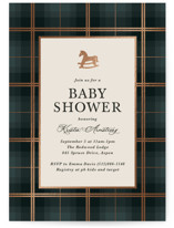 Foil-Pressed Baby Shower Invitations