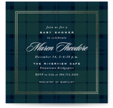 Prep Foil-Pressed Baby Shower Invitations