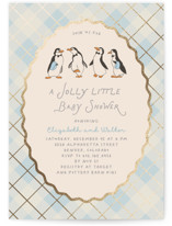 Disney’s Mary Poppins Jolly Penguins Foil-Pressed Baby Shower Invitations