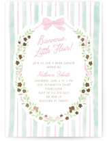 Little fleur Foil-Pressed Baby Shower Invitations