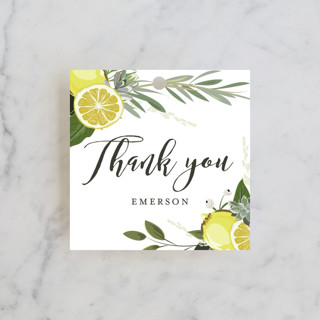 Citrus & Greens Bridal Shower Favor Tags