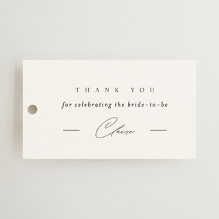 Gilded Border Bridal Shower Favor Tags