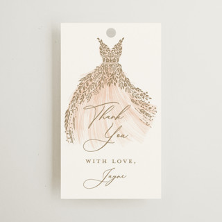 Here Comes the Bride Bridal Shower Favor Tags