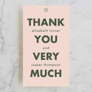 headline Bridal Shower Favor Tags