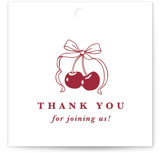 Classic Cherries Bridal Shower Favor Tags
