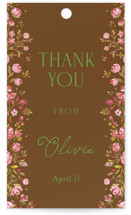 In The Garden Bridal Shower Favor Tags