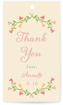 Gardenia Bridal Shower Favor Tags