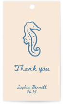Sea Shells & Wedding Bells Bridal Shower Favor Tags