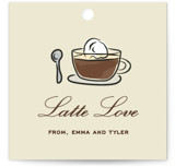 Espresso Bridal Shower Favor Tags