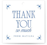 Delft Bridal Shower Favor Tags