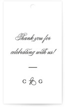 Timeless Together Bridal Shower Favor Tags