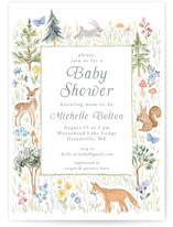 Woodland Welcome Baby Shower Invitations