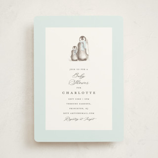 Penguins Baby Shower Invitations