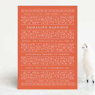 Tapestry Baby Shower Invitations