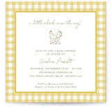 Little Chicks on the Way Baby Shower Invitations