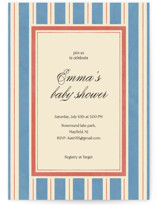 Elegant stripes Baby Shower Invitations
