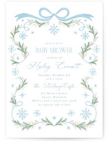Winter Frame Baby Shower Invitations
