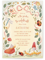 Insect Garden Baby Shower Invitations