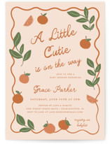 A Little Cutie Baby Shower Invitations