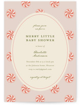 Peppermint Baby Shower Invitations