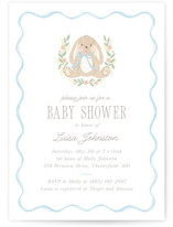 Bunny Crest Baby Shower Invitations
