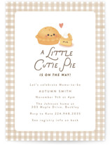 Cutie Pie Baby Shower Invitations
