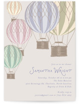 Balloons Baby Shower Invitations