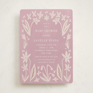 Friendly Flowers Baby Shower Invitations