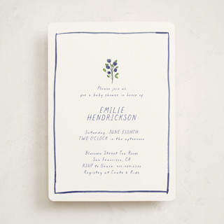 Blue Bells Baby Shower Invitations