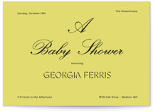 Georgia Baby Shower Invitations
