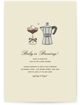 Espresso Baby Shower Invitations