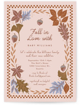 Fall in Love Baby Shower Invitations