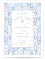 Soft Quilt Baby Shower Invitations
