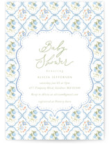 BlueFloralbaby Baby Shower Invitations
