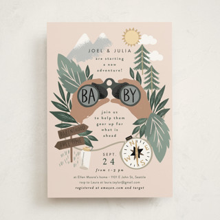 Adventure on the horizon Baby Shower Invitations