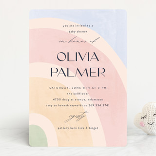 Over the Rainbow Baby Shower Invitations