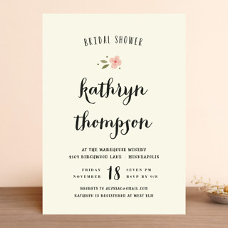 Beginning Bridal Shower Invitations