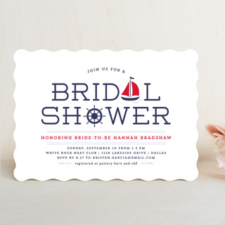 Ahoy Bridal Shower Invitations