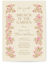 In The Garden Bridal Shower Invitations