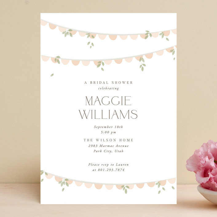 Scallops Bridal Shower Invitations by Robert and Stella Minted