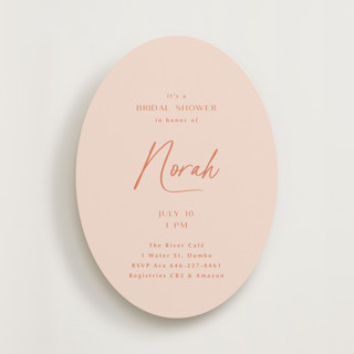 Modern Script Bridal Shower Invitations