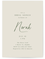 Modern Script Bridal Shower Invitations
