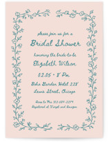 Floral Lace Bridal Shower Invitations