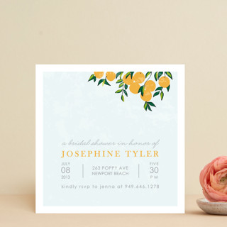 Orange Tree Bridal Shower Invitations