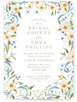 Wildflower Wreath Bridal Shower Invitations