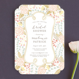 Beautiful Bouquet Bridal Shower Invitations