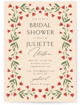 floral frame Bridal Shower Invitations