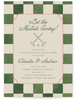 Lets Croquet Bridal Shower Invitations